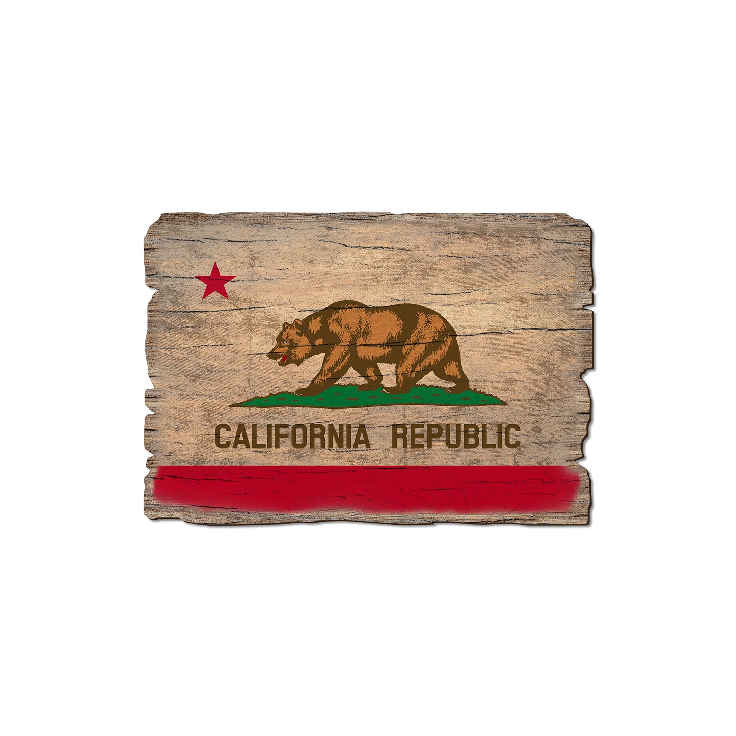 California State Flag - Weathered Edge Rustic Edge Magnet (5pk // $2.80ea)