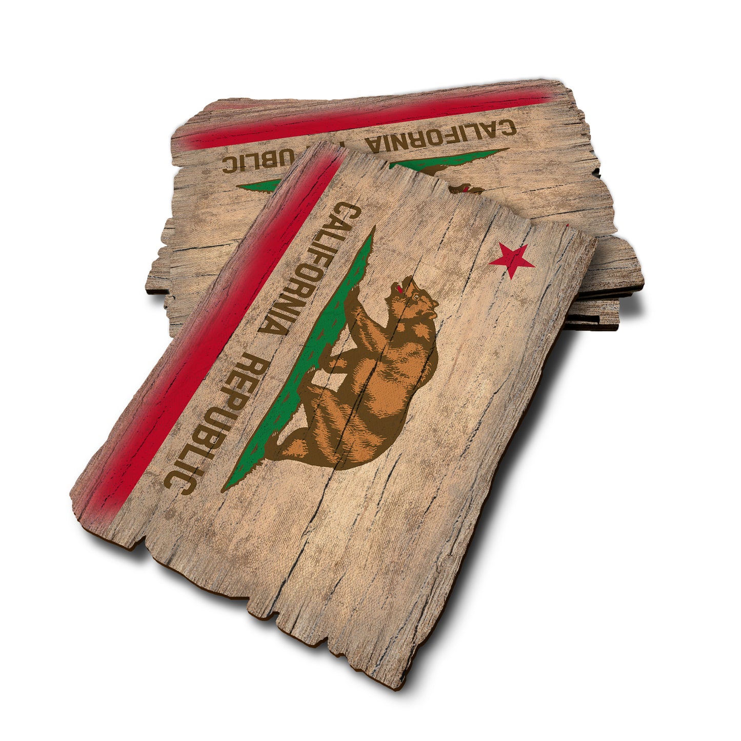 California State Flag - Weathered Edge Rustic Edge Postcard (5pk // $2.80ea)