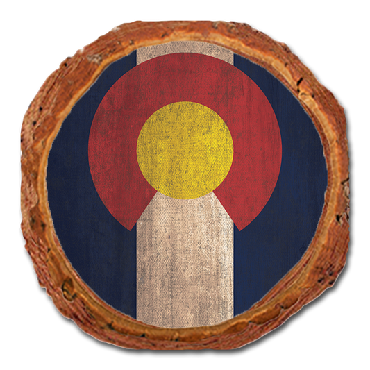 Coaster: Live Edge - Colorado State Flag