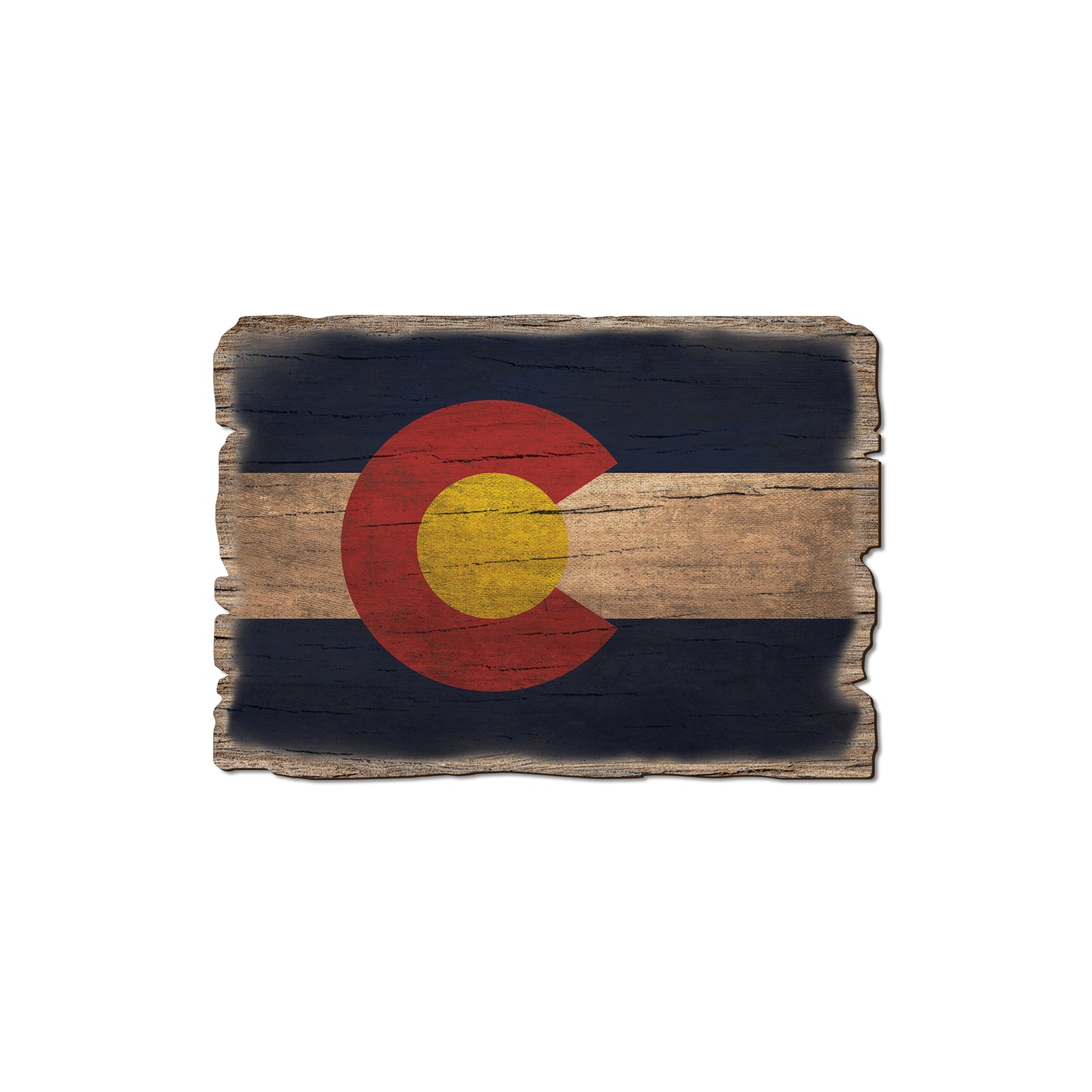 Colorado State Flag - Weathered Edge Rustic Edge Magnet (5pk // $2.80ea)