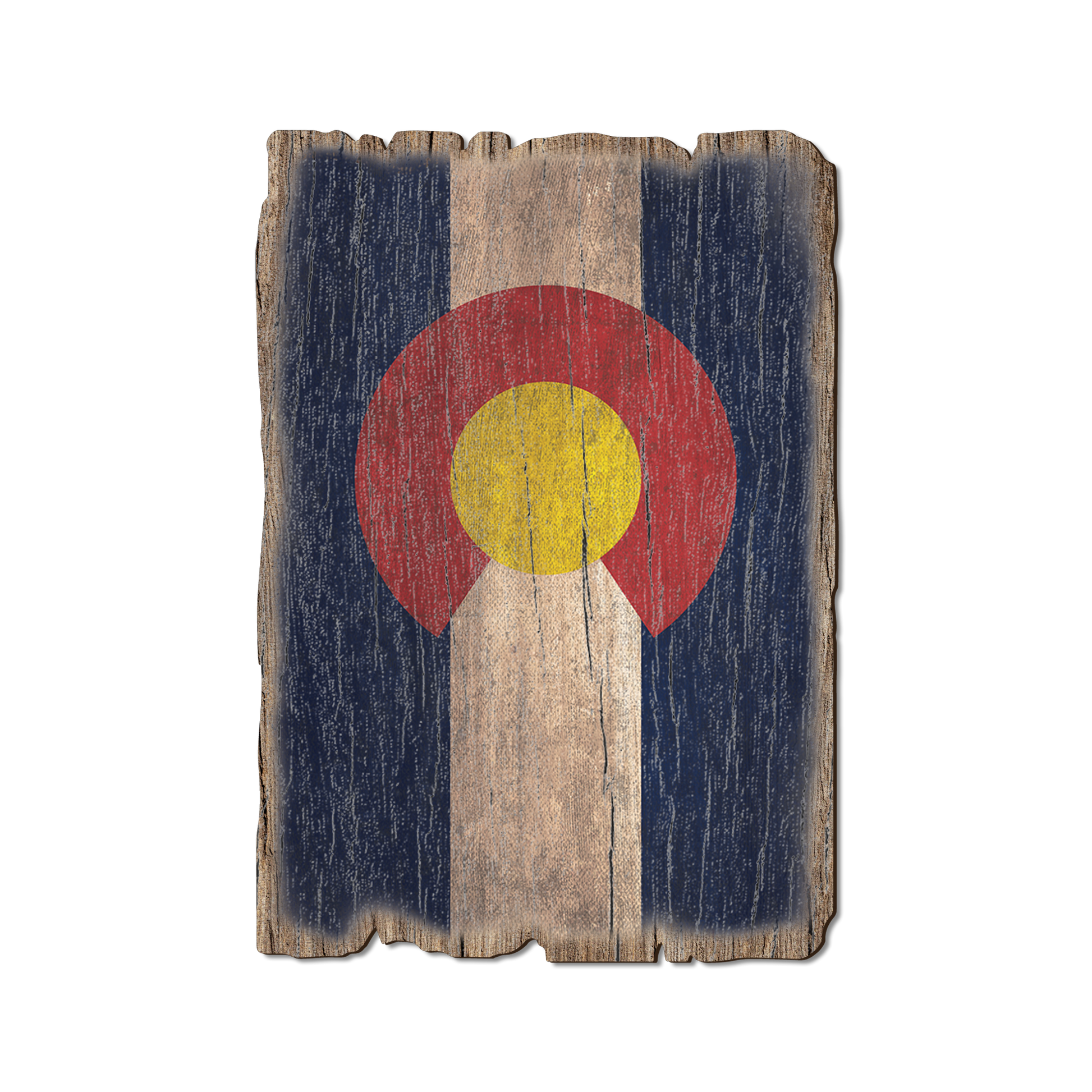 Postcard: Weathered Edge - Colorado State Flag
