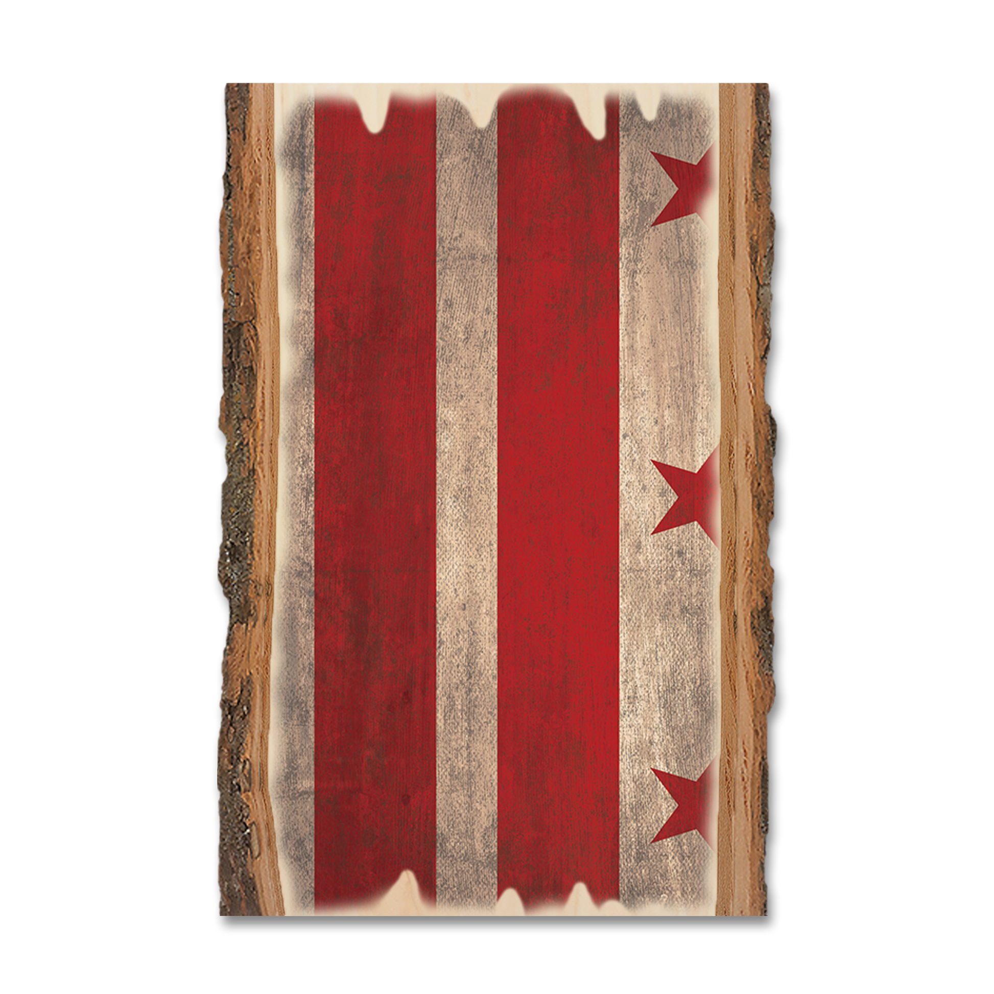 Greeting Card: Live Edge - District of Columbia State Flag