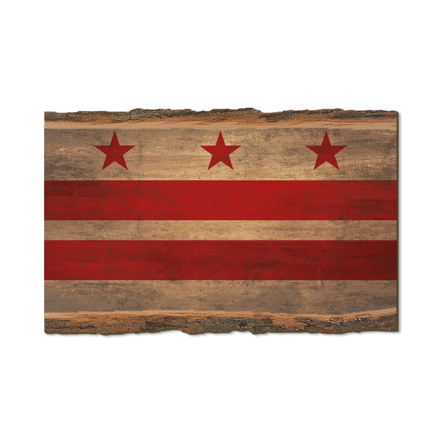 District of Columbia State Flag - Live Edge Live Edge Magnet (5pk // $2.80ea)
