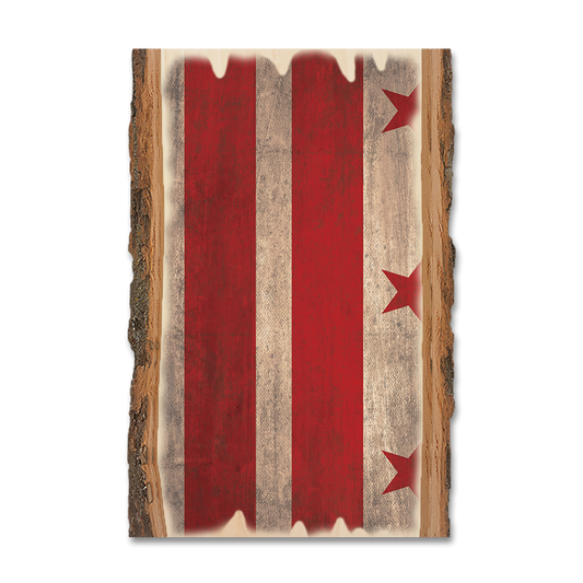 Magnet: Live Edge - District of Columbia State Flag