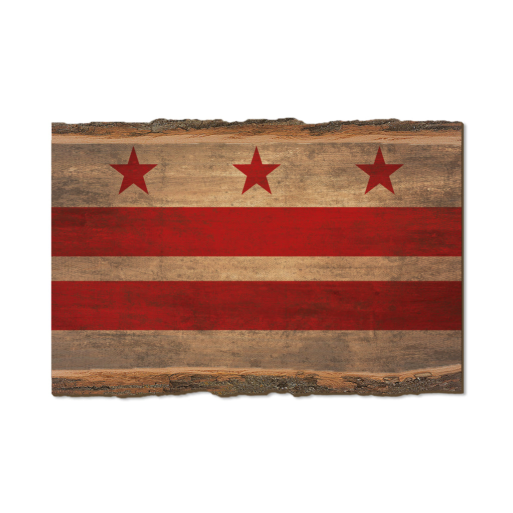 District of Columbia State Flag - Live Edge Live Edge Postcard (5pk // $2.80ea)