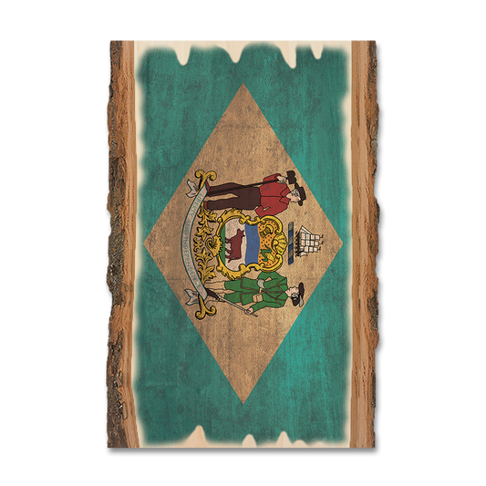 Magnet: Live Edge - Delaware State Flag