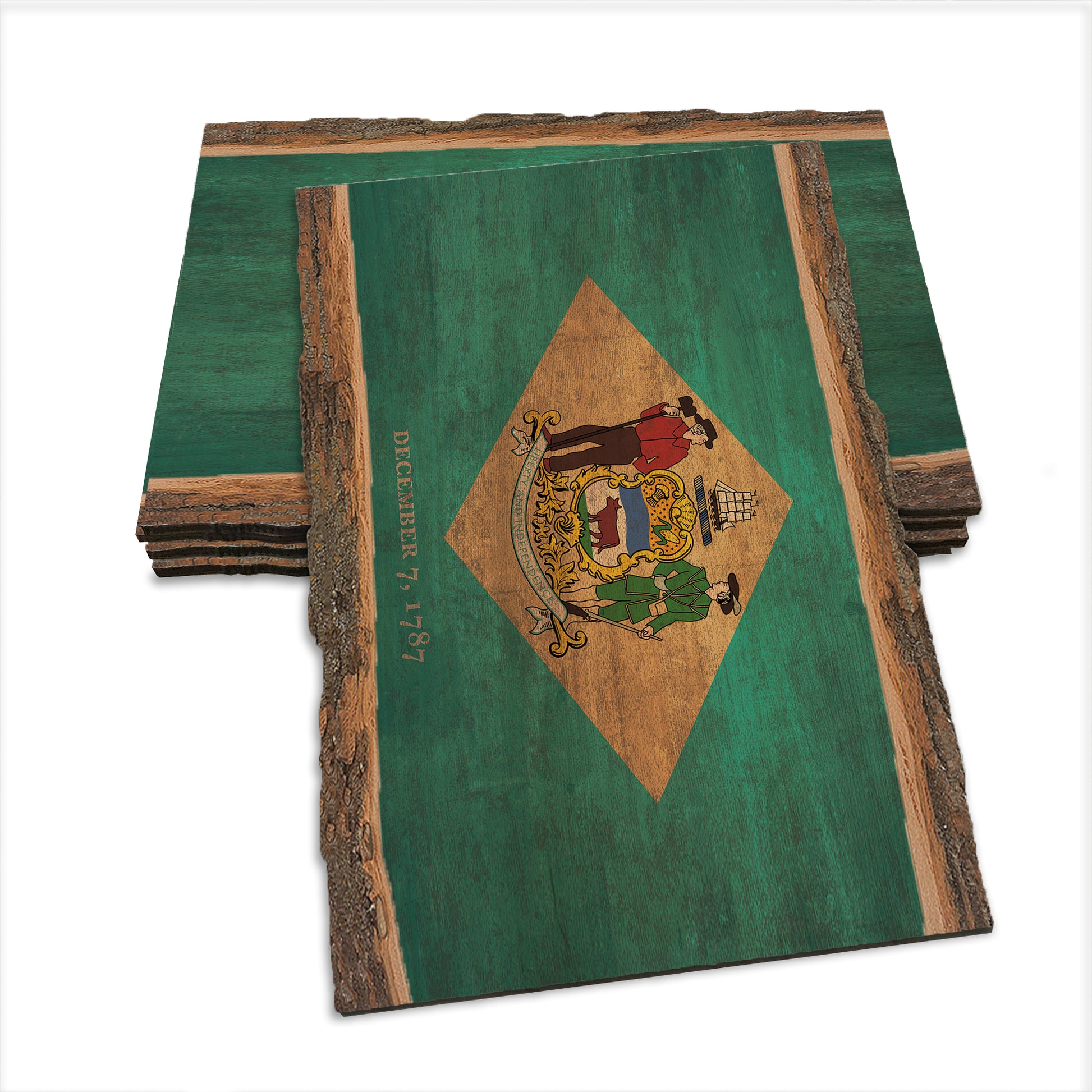 Delaware State Flag - Live Edge Live Edge Postcard (5pk // $2.80ea)