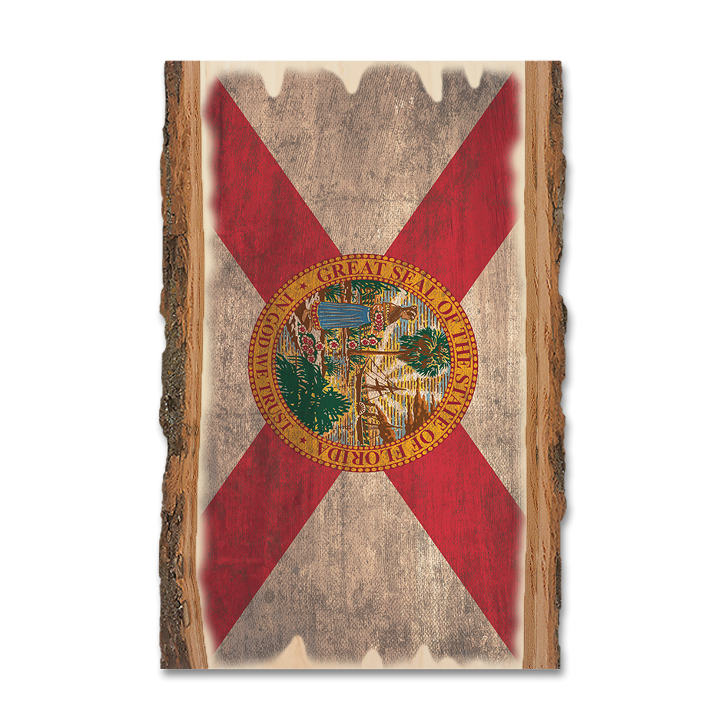Postcard: Live Edge - Florida State Flag