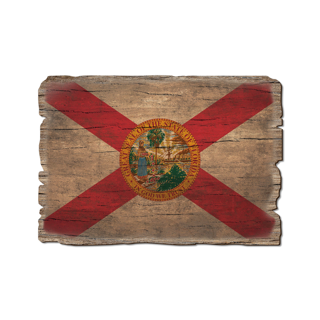 Florida State Flag - Weathered Edge Rustic Edge Postcard (5pk // $2.80ea)