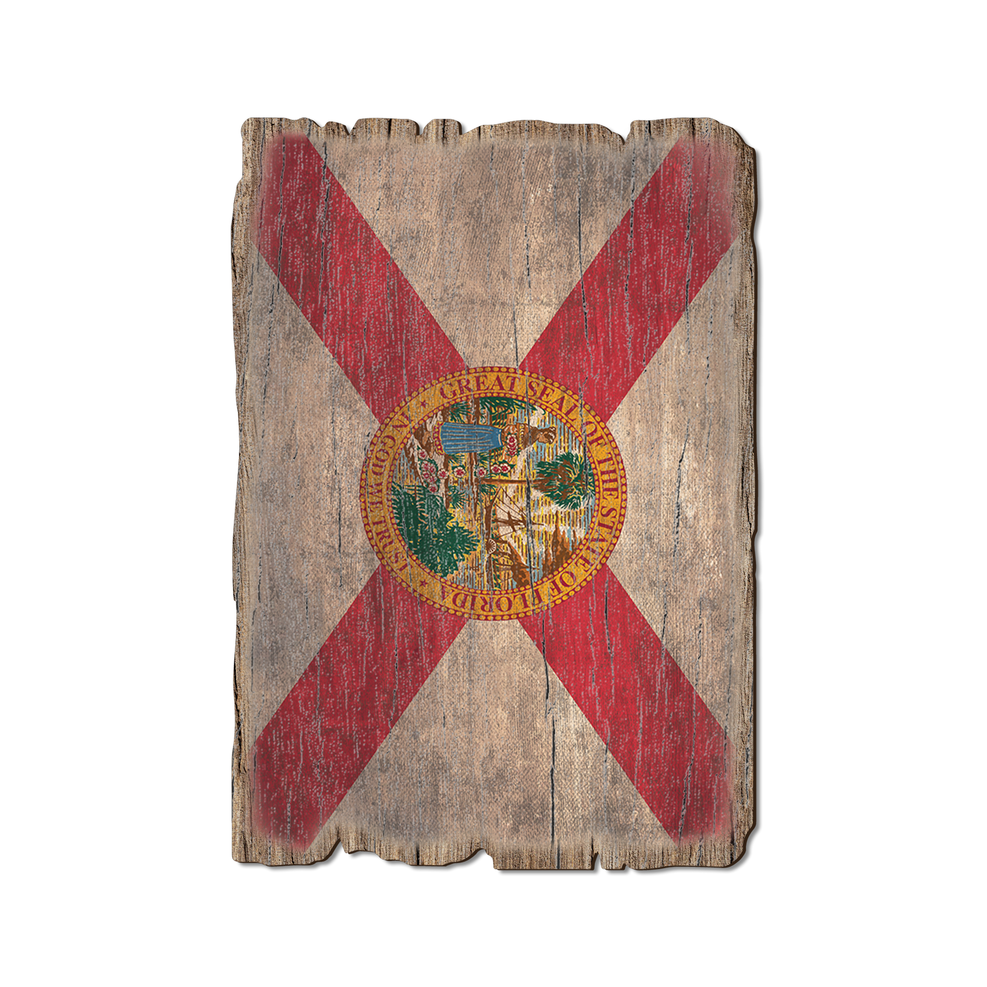 Ornament: Weathered Edge - Florida State Flag