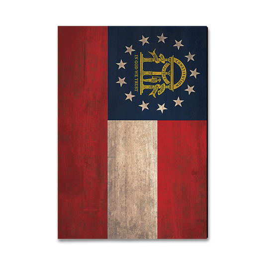 Greeting Card: Classic Edge - Georgia State Flag