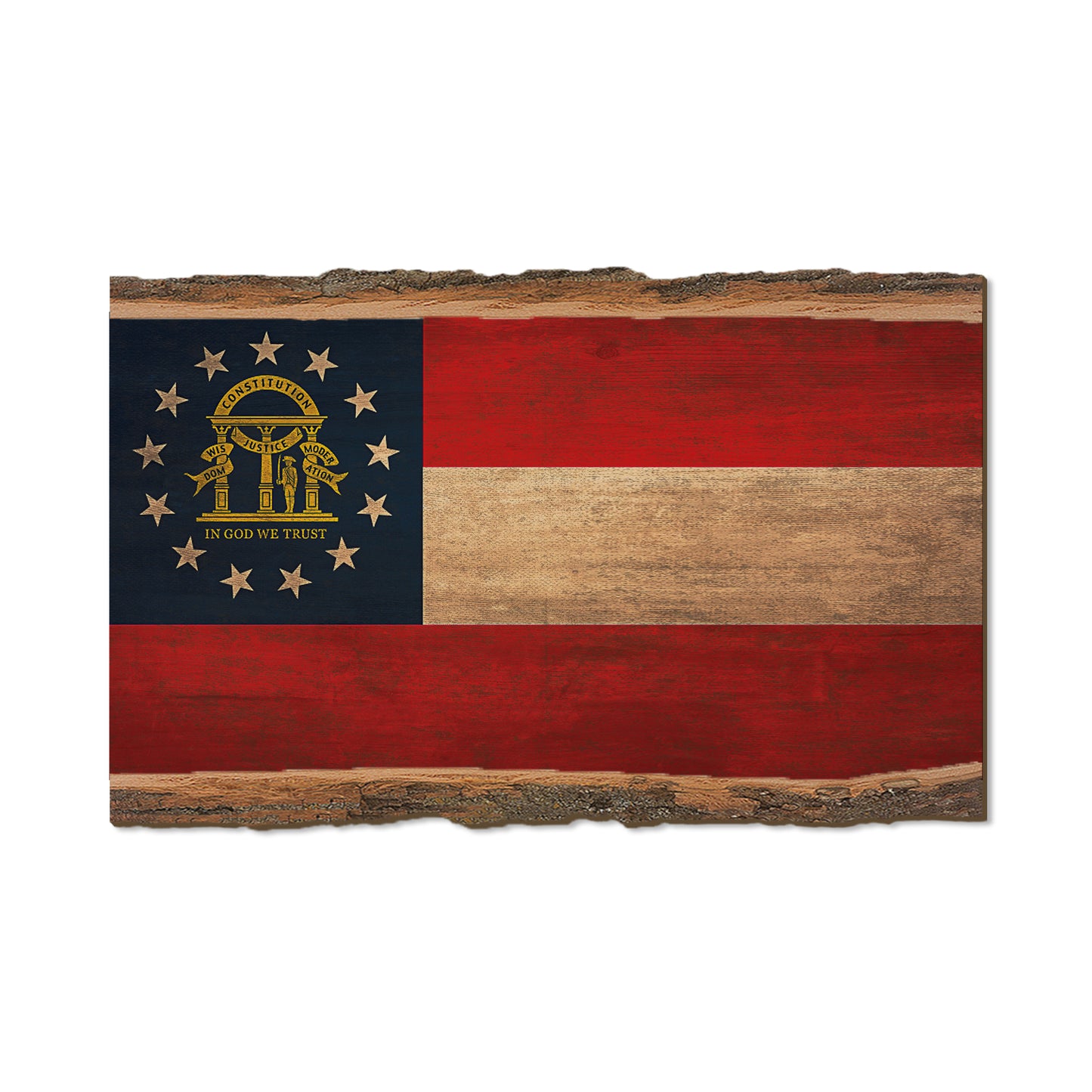 Georgia State Flag - Live Edge Live Edge Magnet (5pk // $2.80ea)