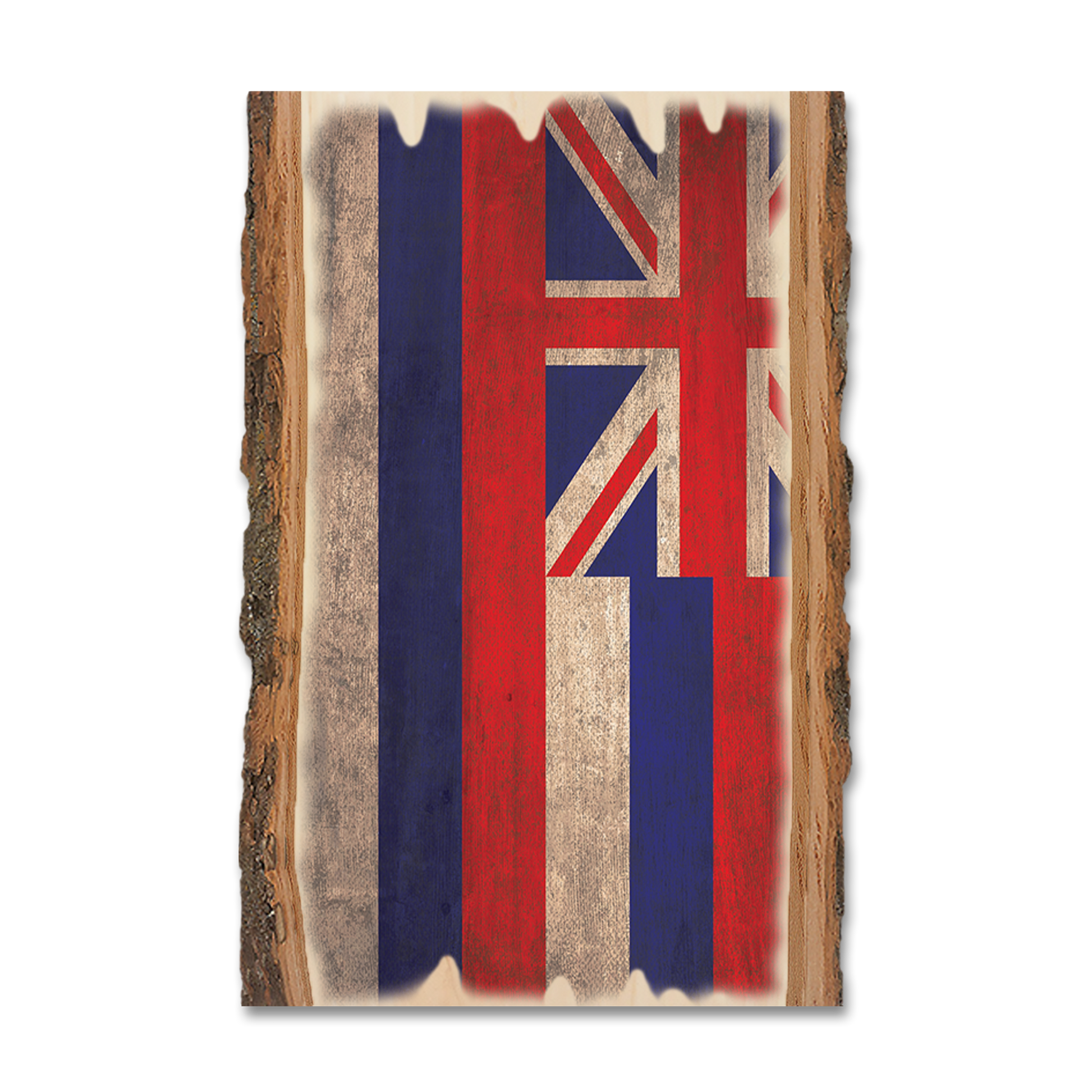 Greeting Card: Live Edge - Hawaii State Flag