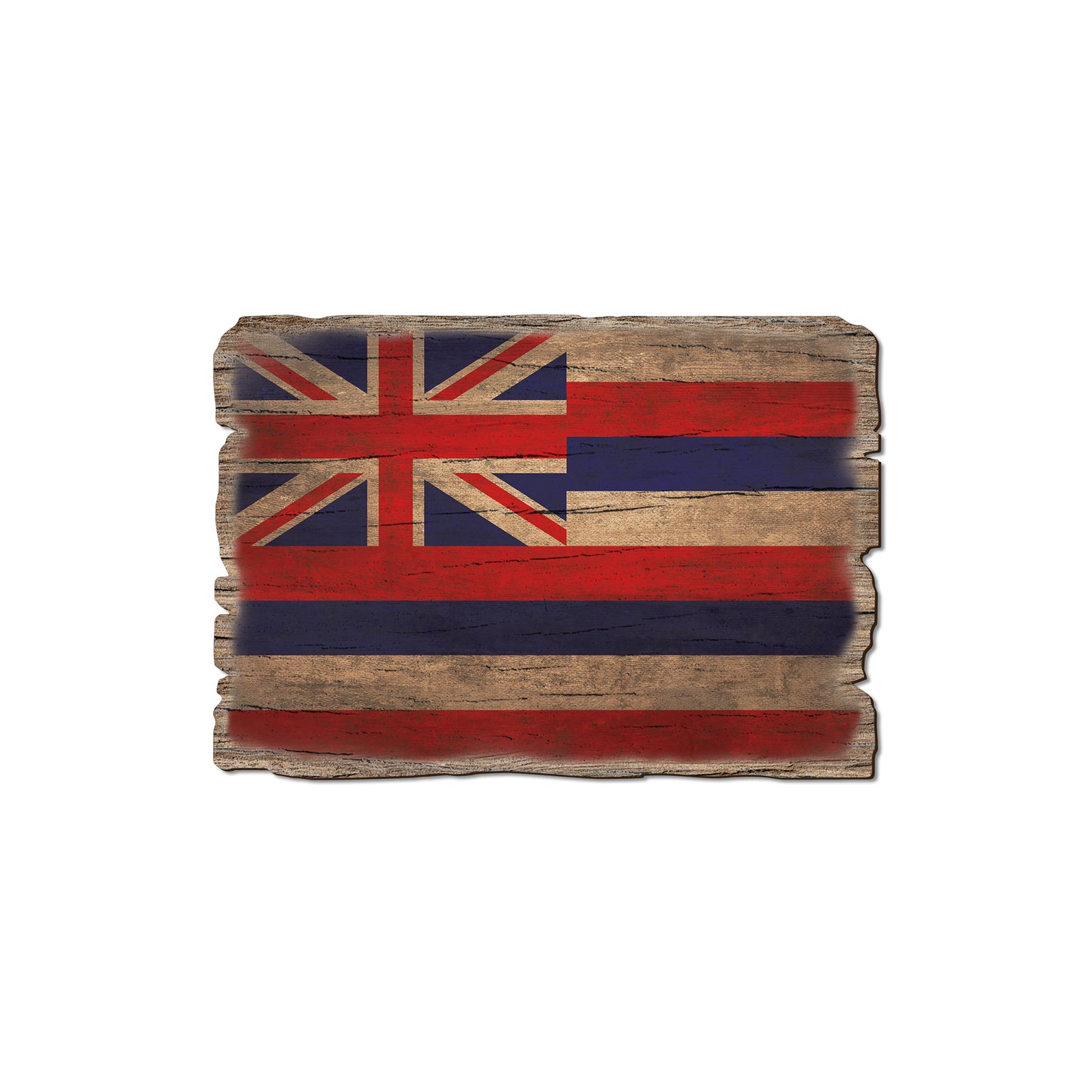 Hawaii State Flag - Weathered Edge Rustic Edge Magnet (5pk // $2.80ea)