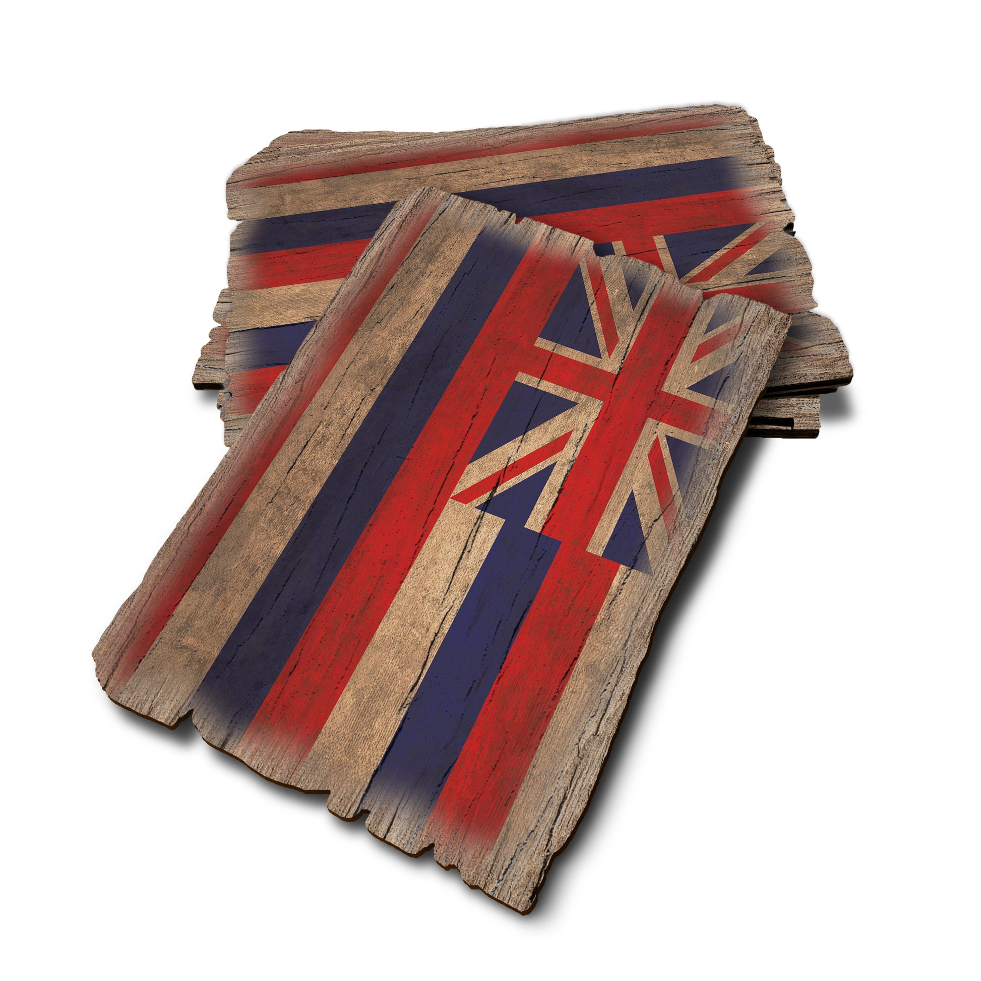 Hawaii State Flag - Weathered Edge Rustic Edge Postcard (5pk // $2.80ea)