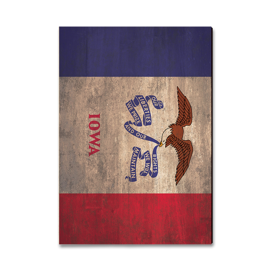 Greeting Card: Classic Edge - Iowa State Flag