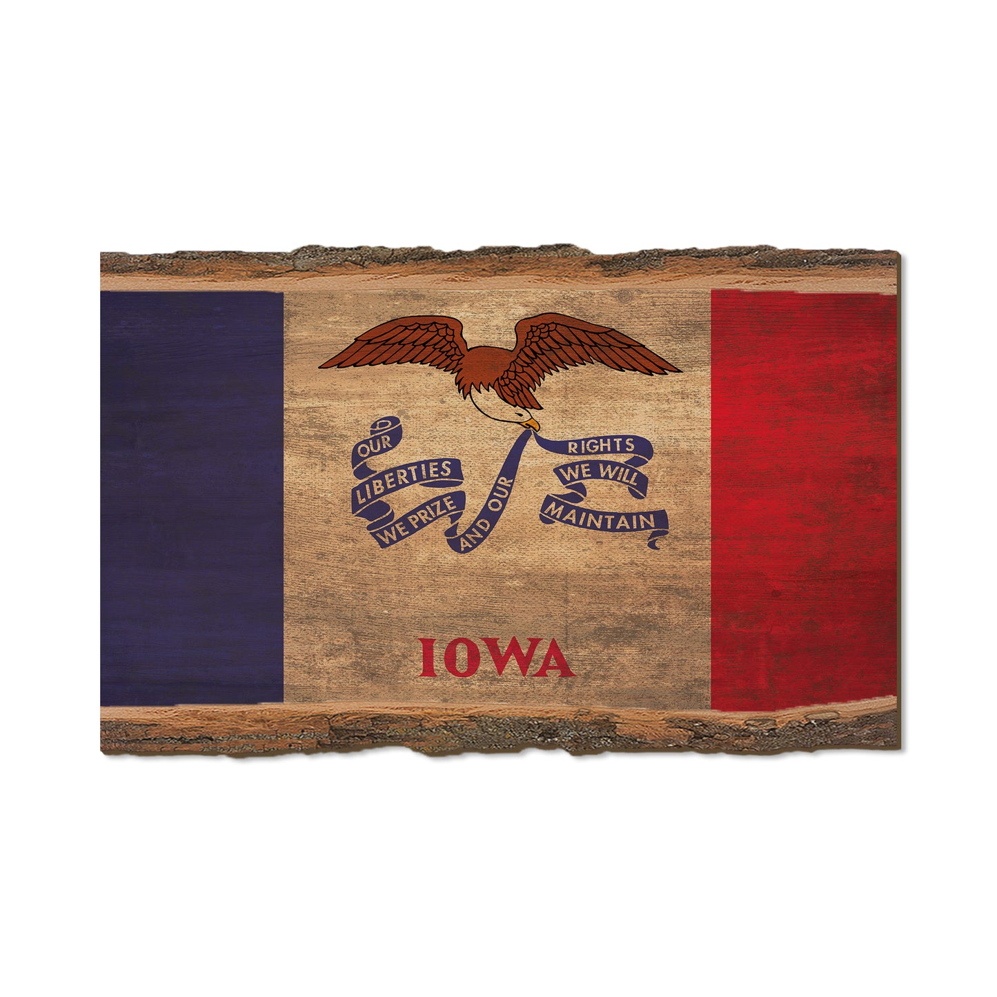 Iowa State Flag - Live Edge Live Edge Magnet (5pk // $2.80ea)