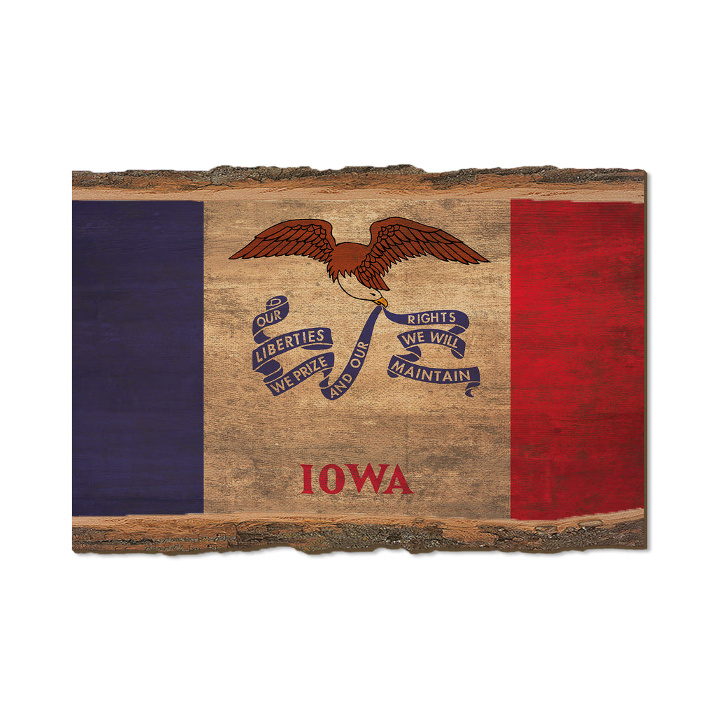 Iowa State Flag - Live Edge Live Edge Postcard (5pk // $2.80ea)
