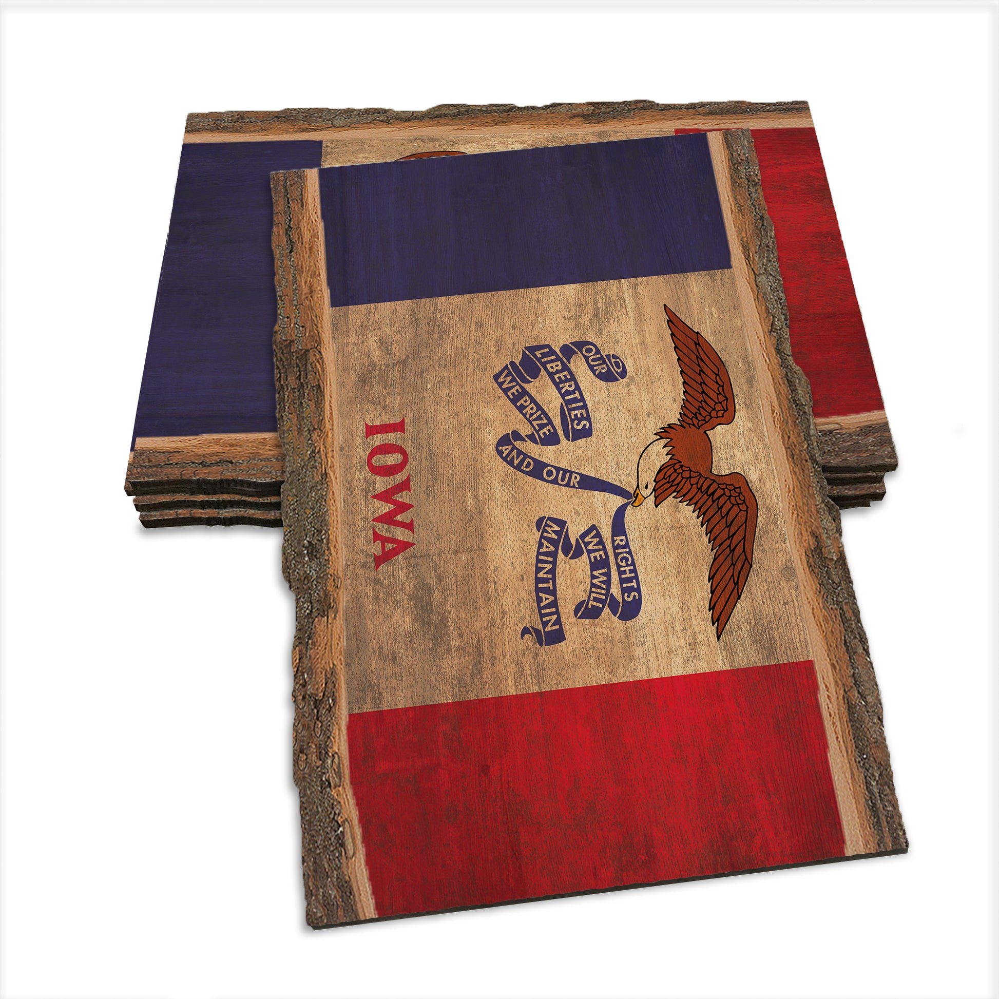 Iowa State Flag - Live Edge Live Edge Postcard (5pk // $2.80ea)