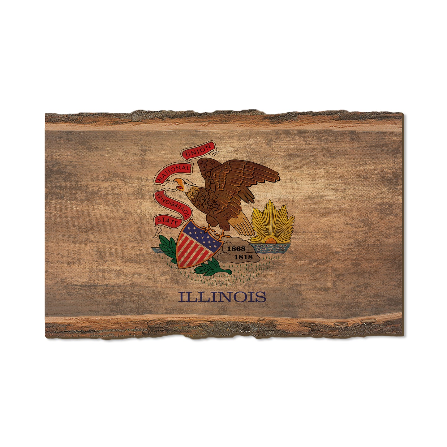 Illinois State Flag - Live Edge Live Edge Magnet (5pk // $2.80ea)