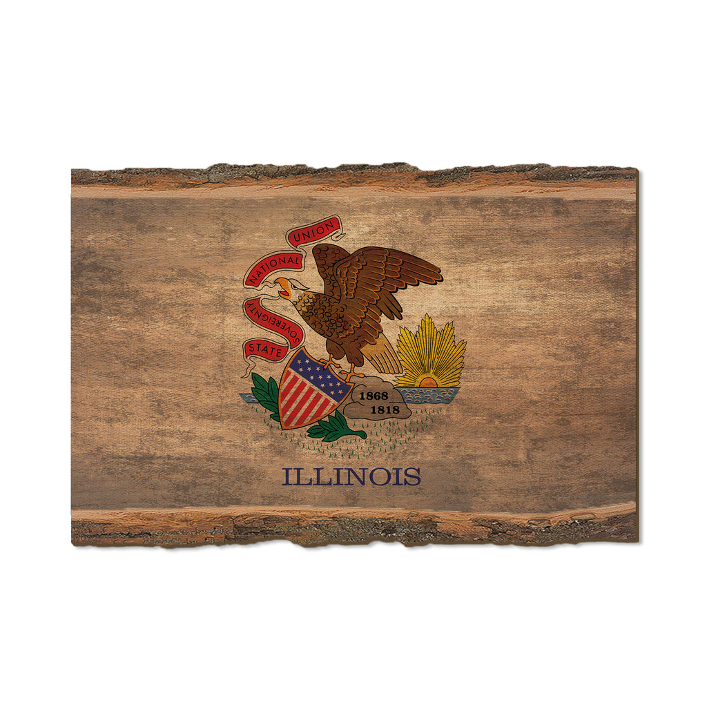 Illinois State Flag - Live Edge Live Edge Postcard (5pk // $2.80ea)