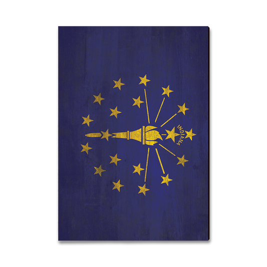 Magnet: Classic Edge - Indiana State Flag