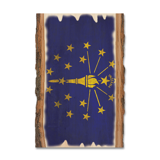 Magnet: Live Edge - Indiana State Flag