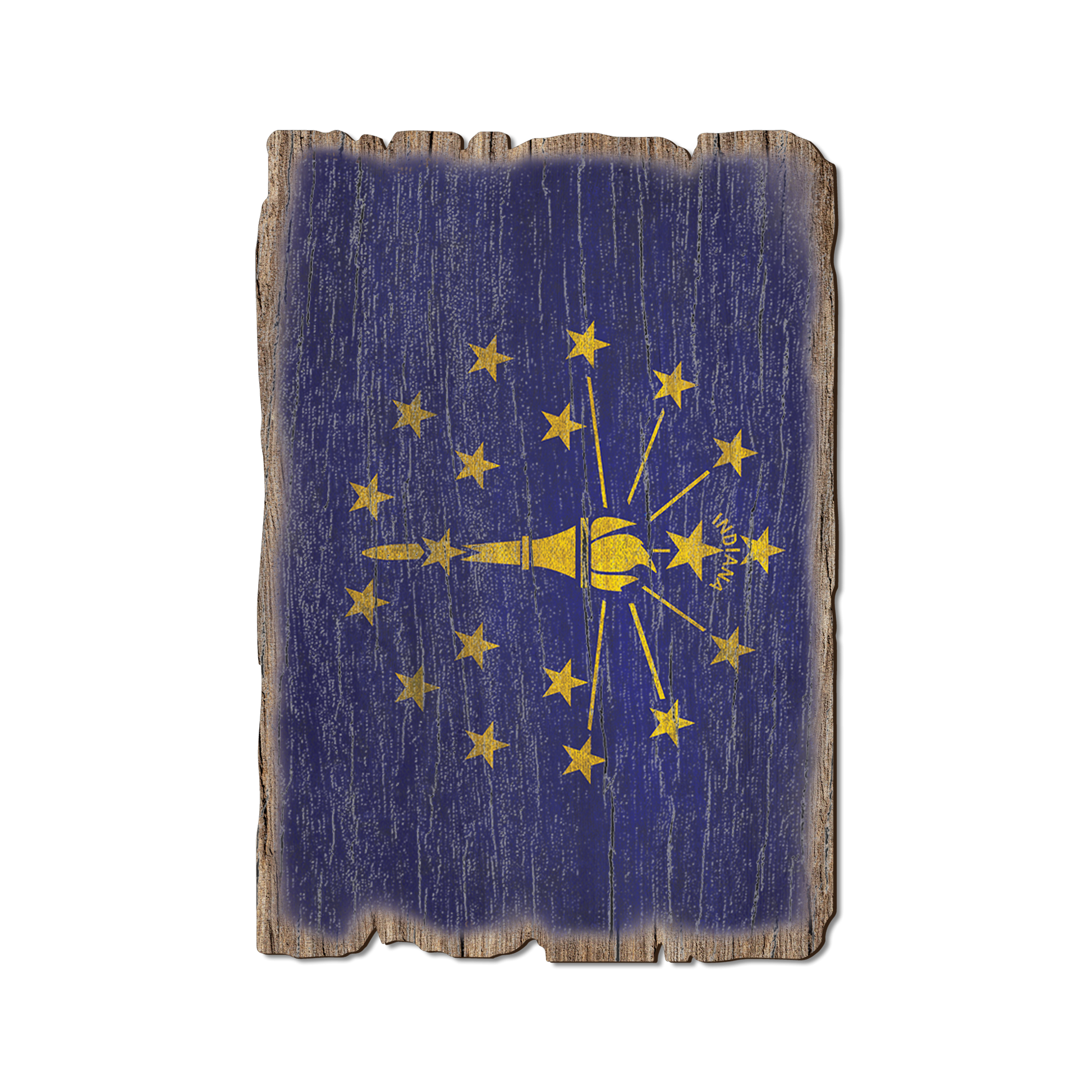 Postcard: Weathered Edge - Indiana State Flag (Pack of 5)