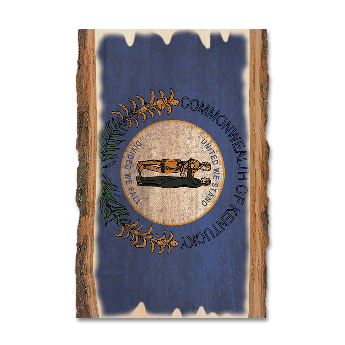 Postcard: Live Edge - Kentucky State Flag