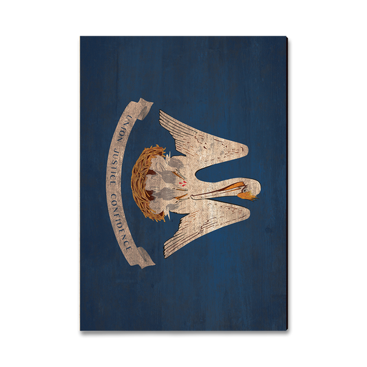 Greeting Card: Classic Edge - Louisiana State Flag