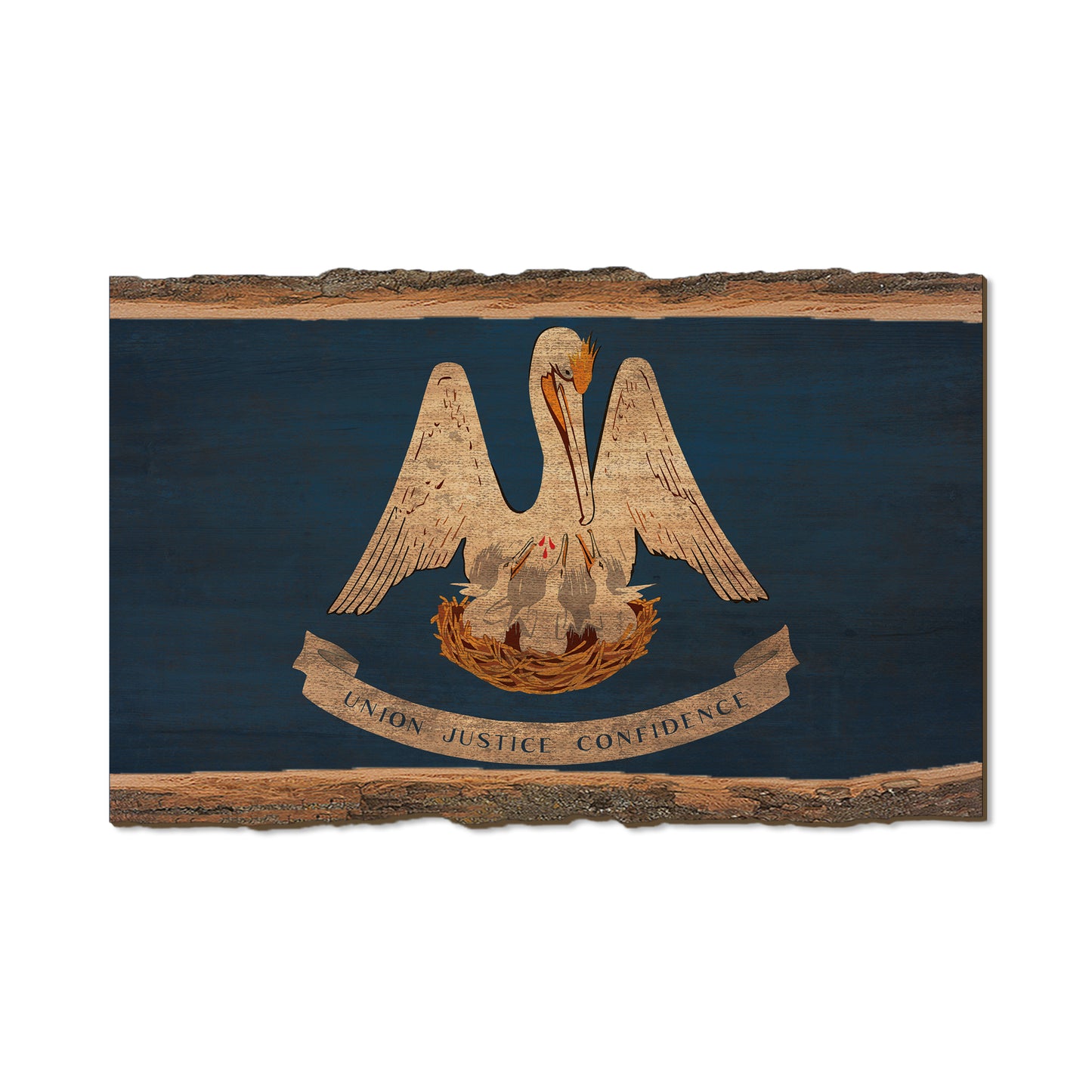 Louisiana State Flag - Live Edge Live Edge Magnet (5pk // $2.80ea)
