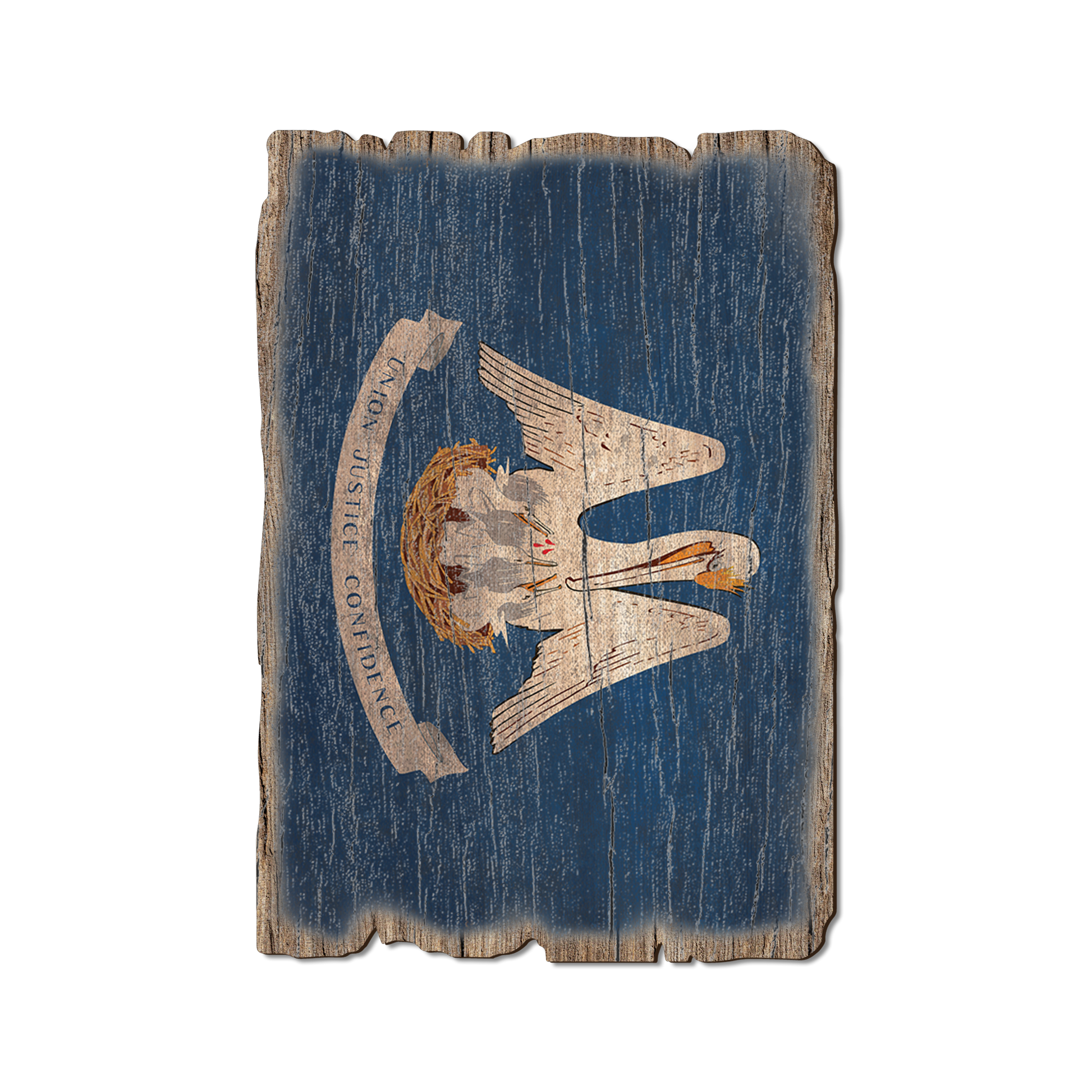 Ornament: Weathered Edge - Louisiana State Flag