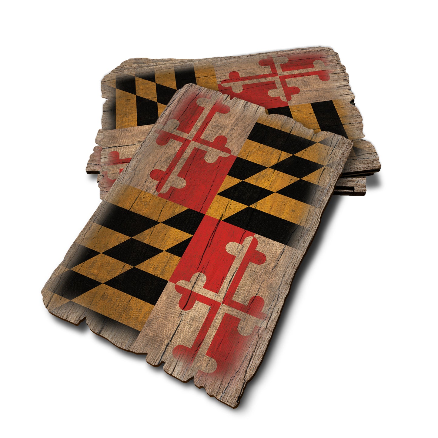 Maryland State Flag - Weathered Edge Rustic Edge Postcard (5pk // $2.80ea)