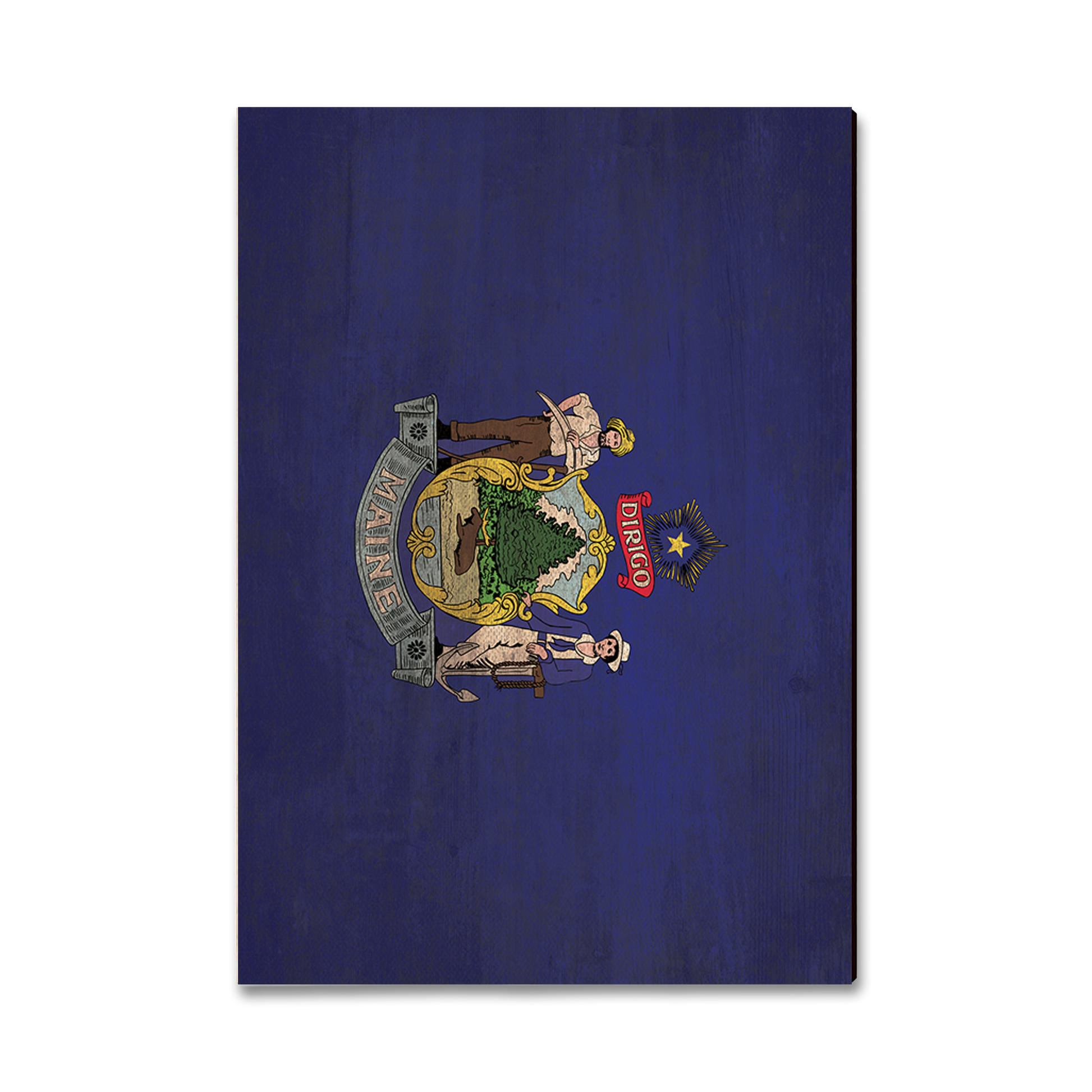 Postcard: Classic Edge - Maine State Flag