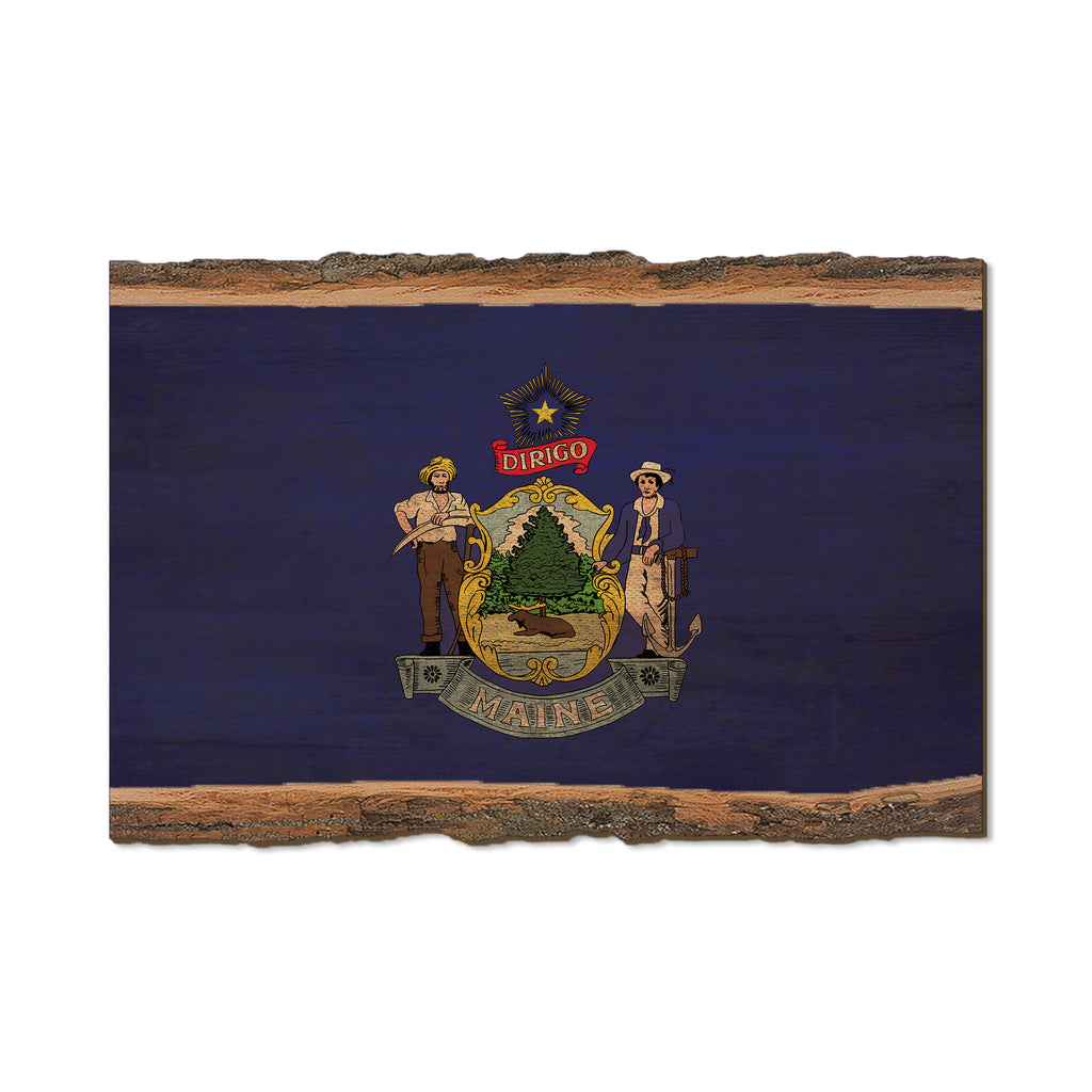 Maine State Flag - Live Edge Live Edge Postcard (5pk // $2.80ea)