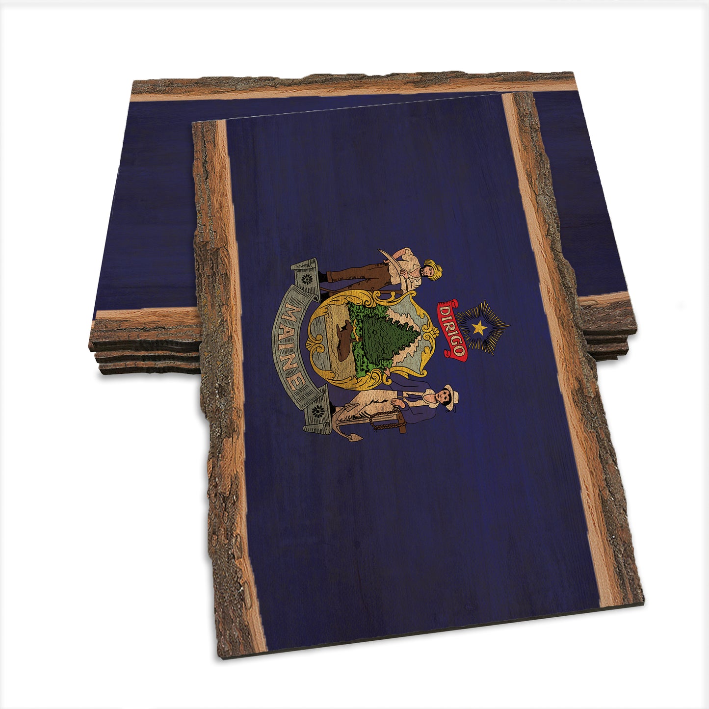 Maine State Flag - Live Edge Live Edge Postcard (5pk // $2.80ea)