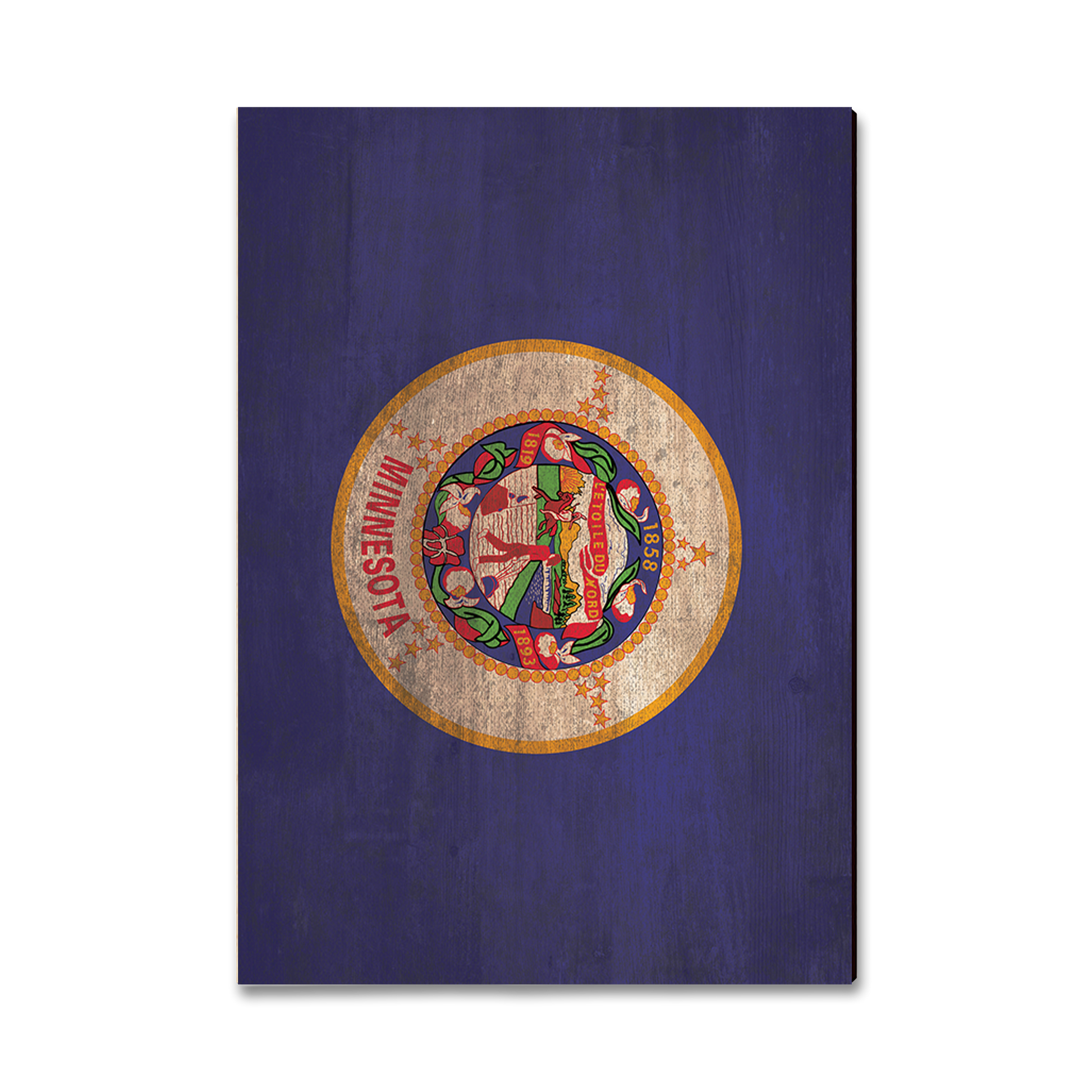 Greeting Card: Classic Edge - Minnesota State Flag