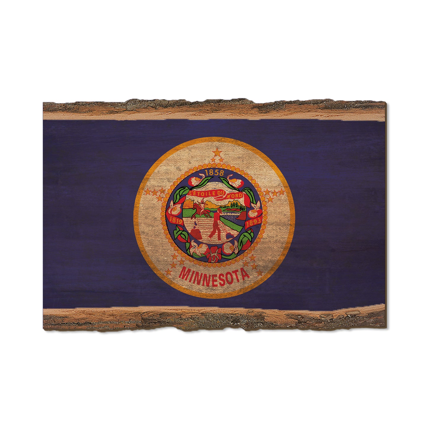 Minnesota State Flag - Live Edge Live Edge Postcard (5pk // $2.80ea)