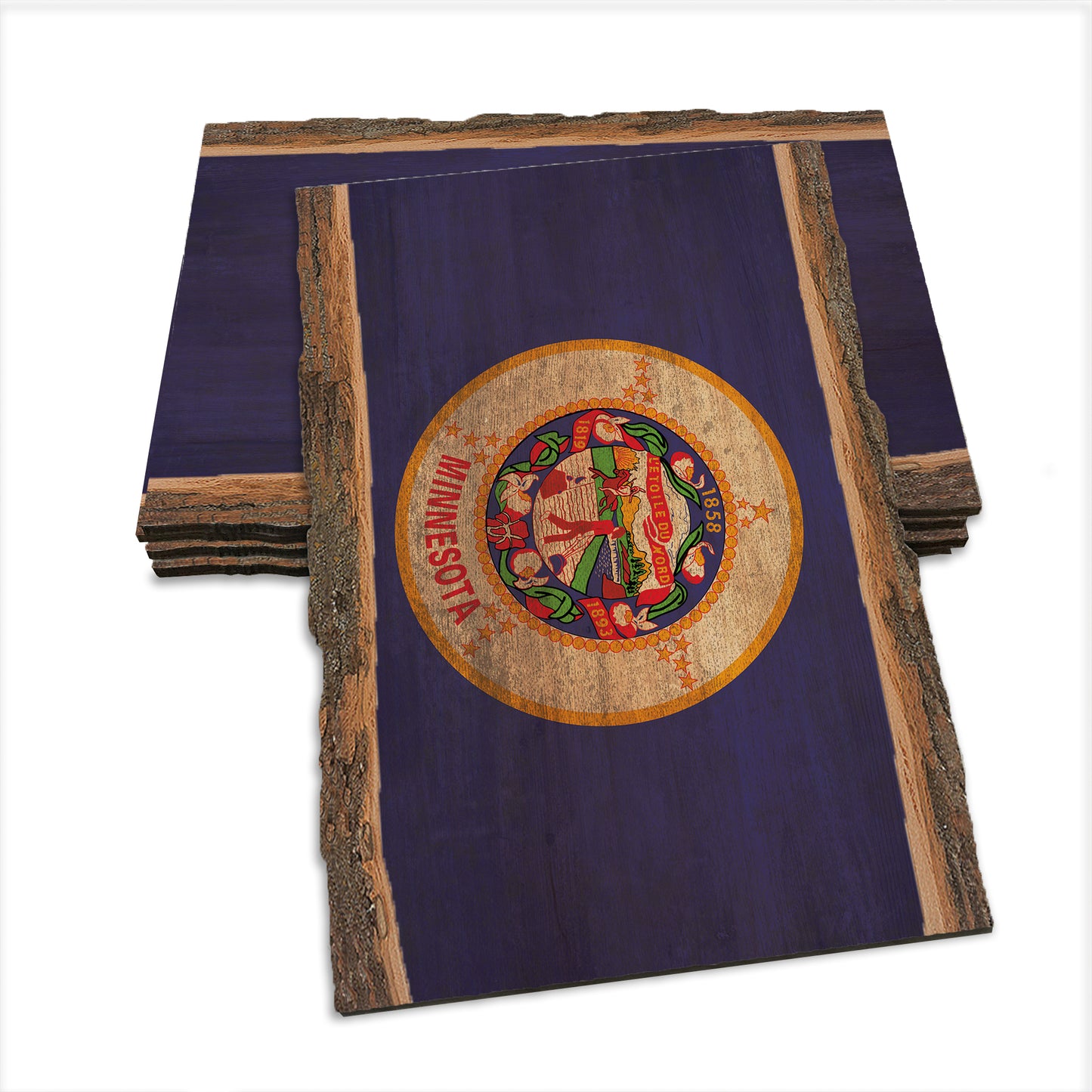 Minnesota State Flag - Live Edge Live Edge Postcard (5pk // $2.80ea)