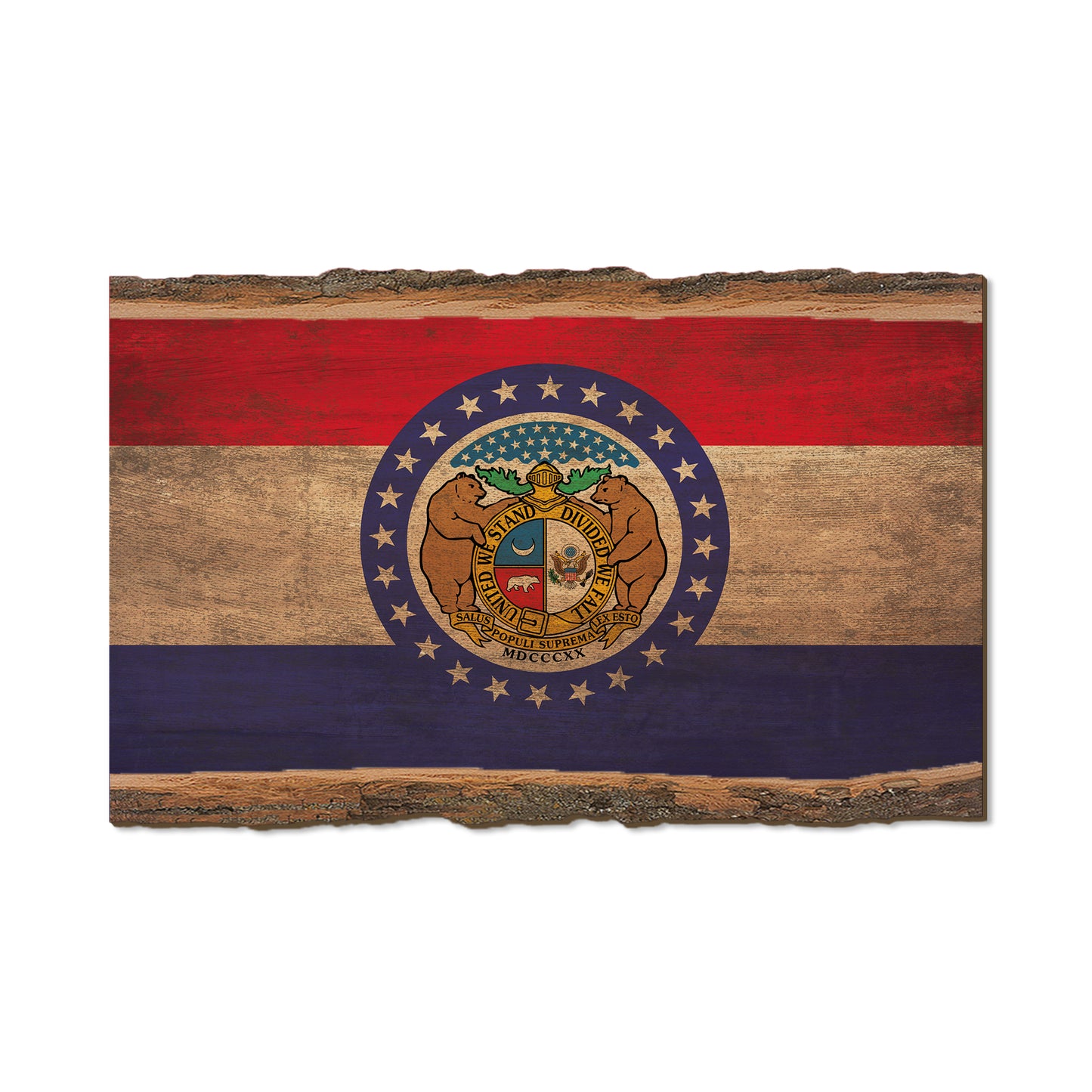 Missouri State Flag - Live Edge Live Edge Magnet (5pk // $2.80ea)