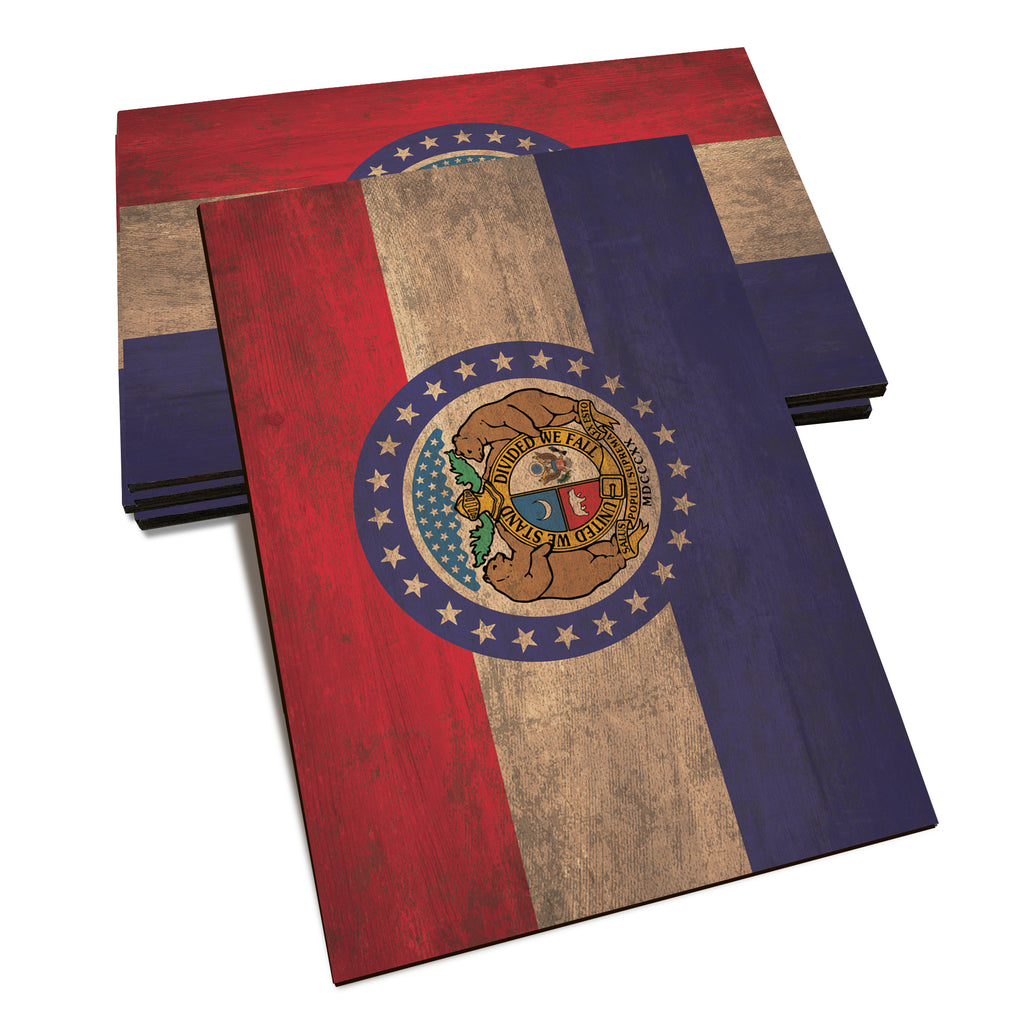 Missouri Wood State Flag - Classic Edge Postcard (5pk // $2.80ea)