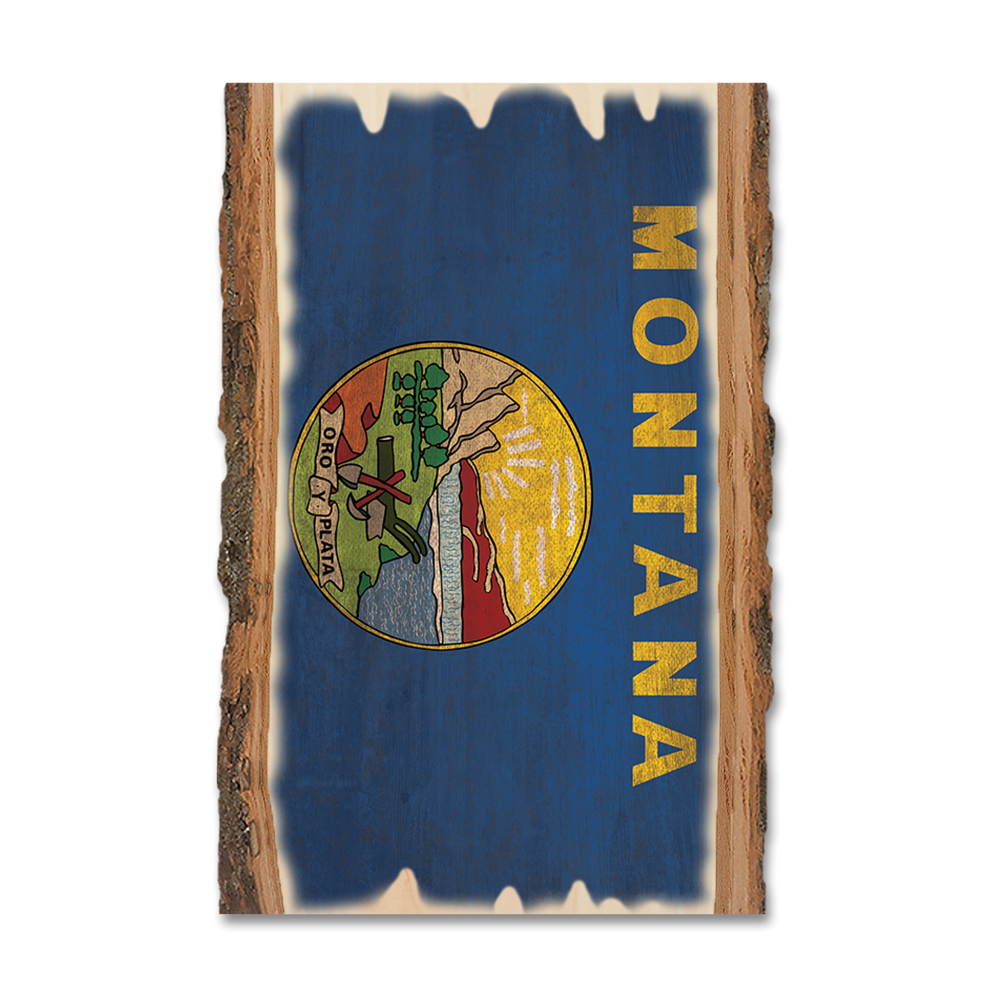 Magnet: Live Edge - Montana State Flag