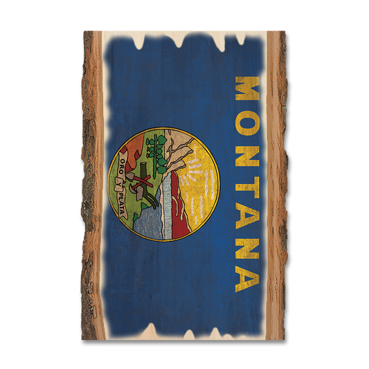 Magnet: Live Edge - Montana State Flag