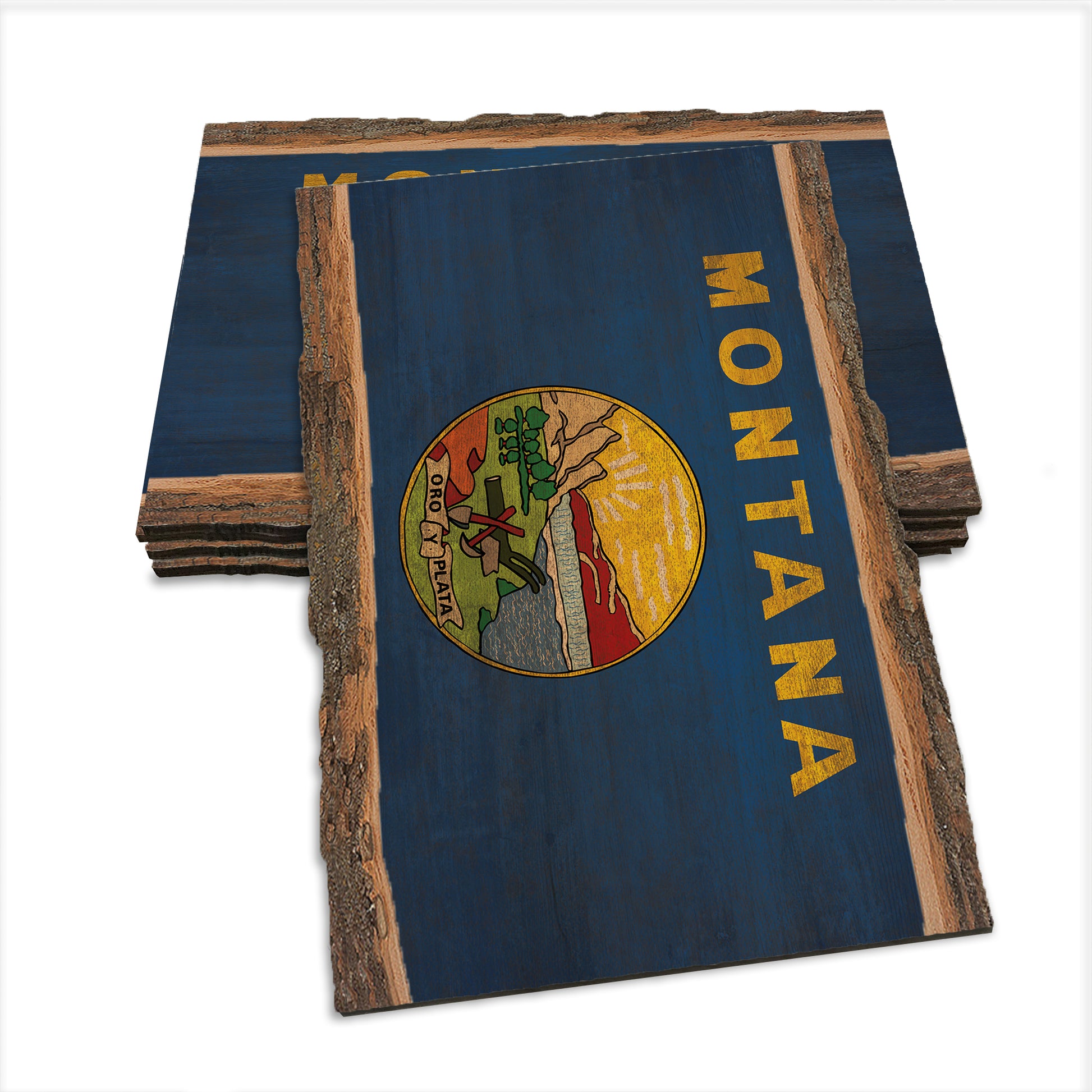 Montana State Flag - Live Edge Live Edge Postcard (5pk // $2.80ea)