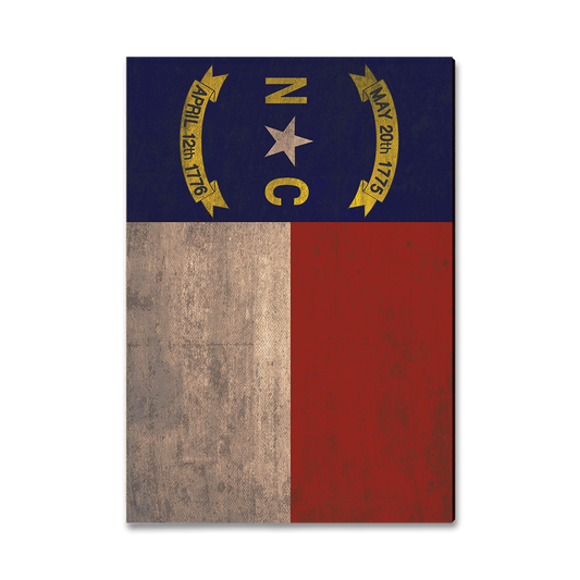 Greeting Card: Classic Edge - North Carolina State Flag