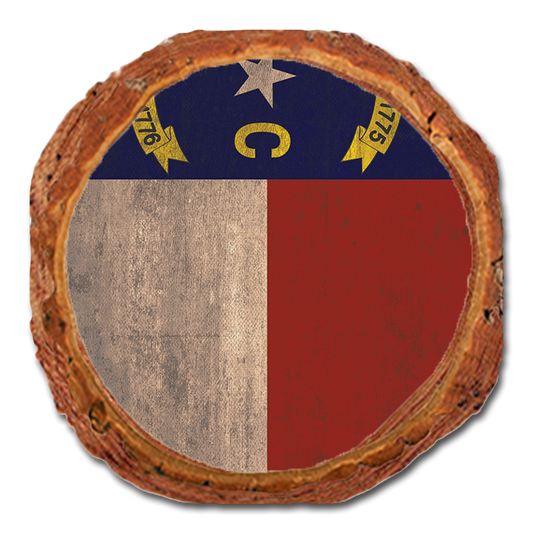 Coaster: Live Edge - North Carolina State Flag (Pack of 5)