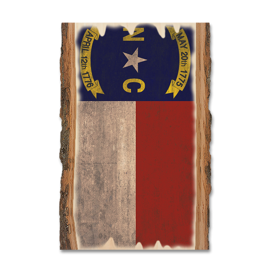 Greeting Card: Live Edge - North Carolina State Flag