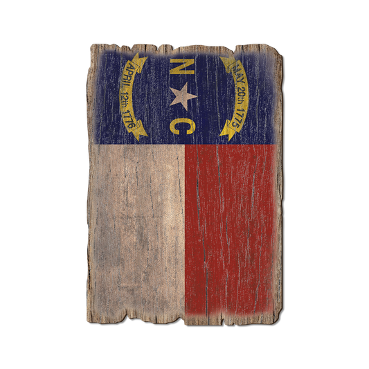 Greeting Card: Weathered Edge - North Carolina State Flag