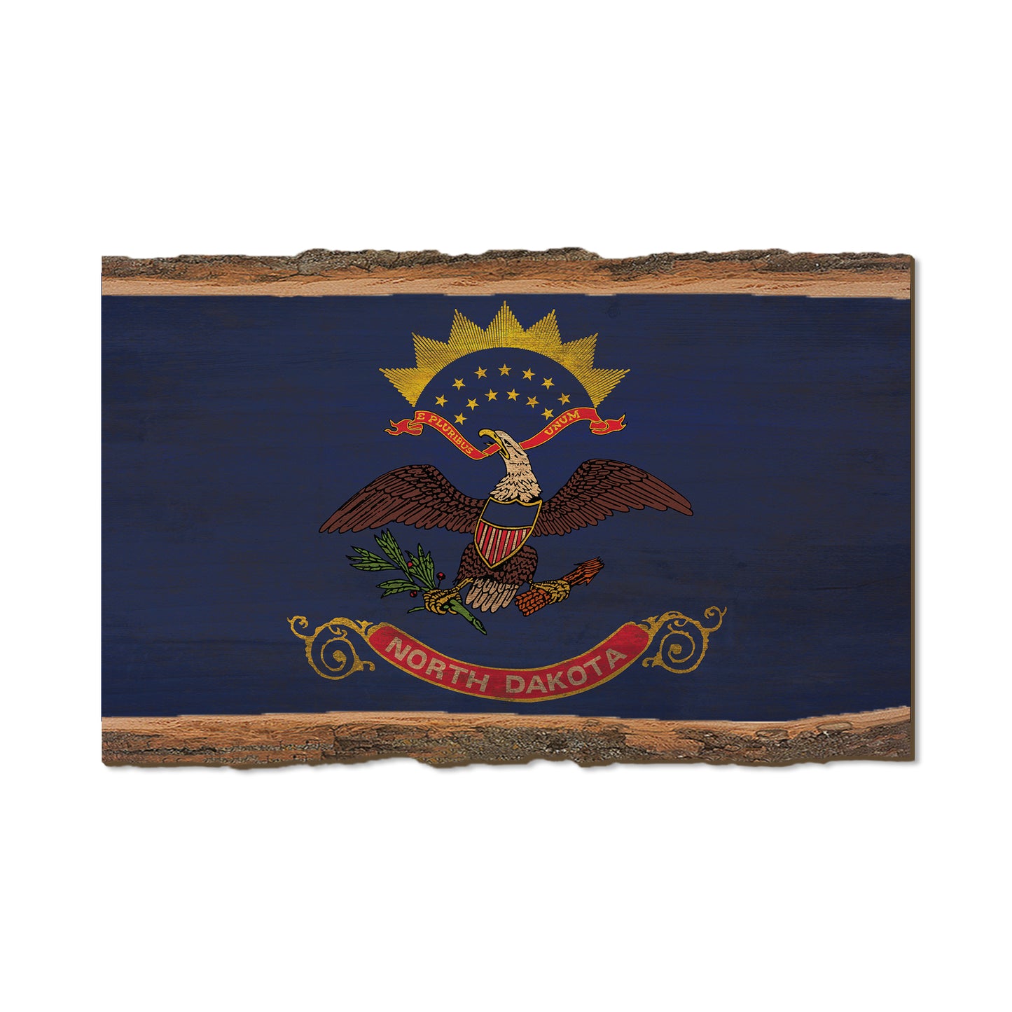 North Dakota State Flag - Live Edge Live Edge Magnet (5pk // $2.80ea)