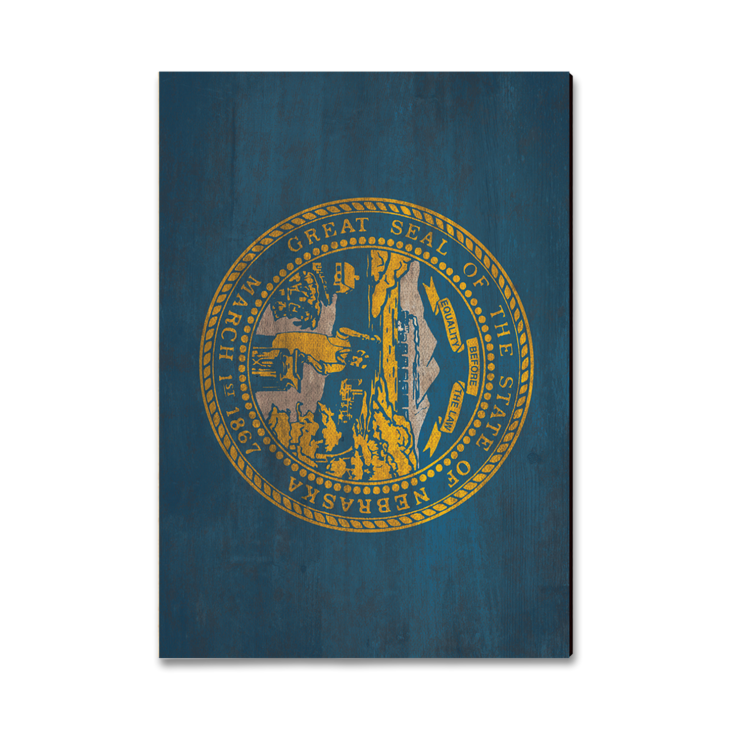 Greeting Card: Classic Edge - Nebraska State Flag